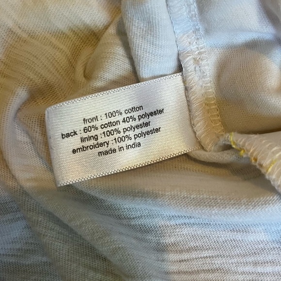 Lane Bryant | Sunny Yellow & White Eyelet Tank Top Size 14/16 Summer Spring - Picture 8 of 9